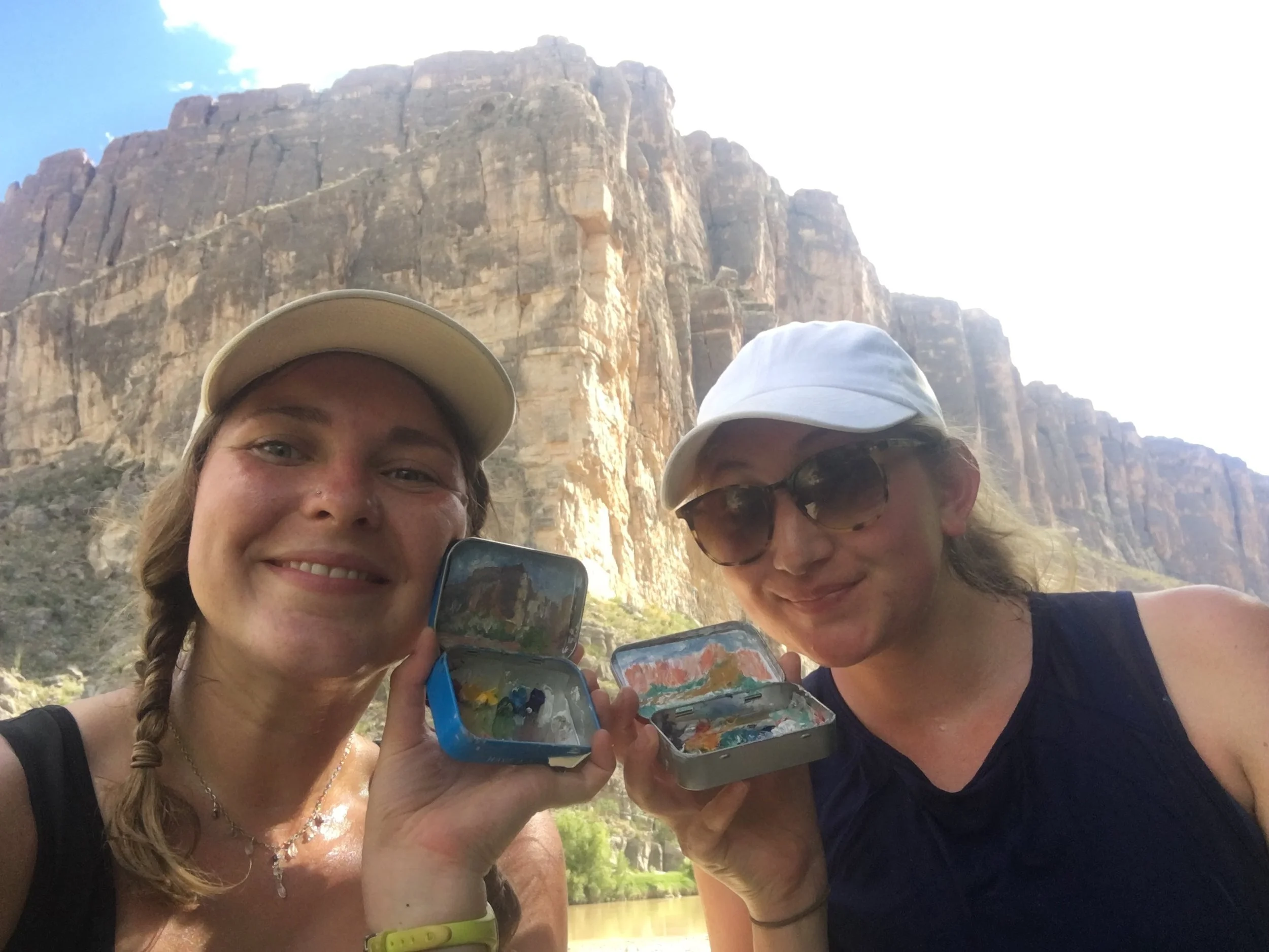 Proudly displaying our Altoids paintings