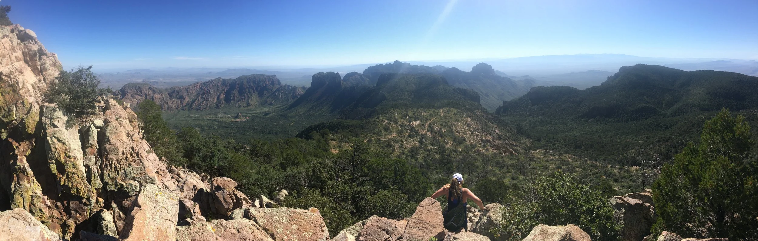 Scrambling down from Emory Peak. BEAUTIFUL CHISOS I'LL BE BACK.