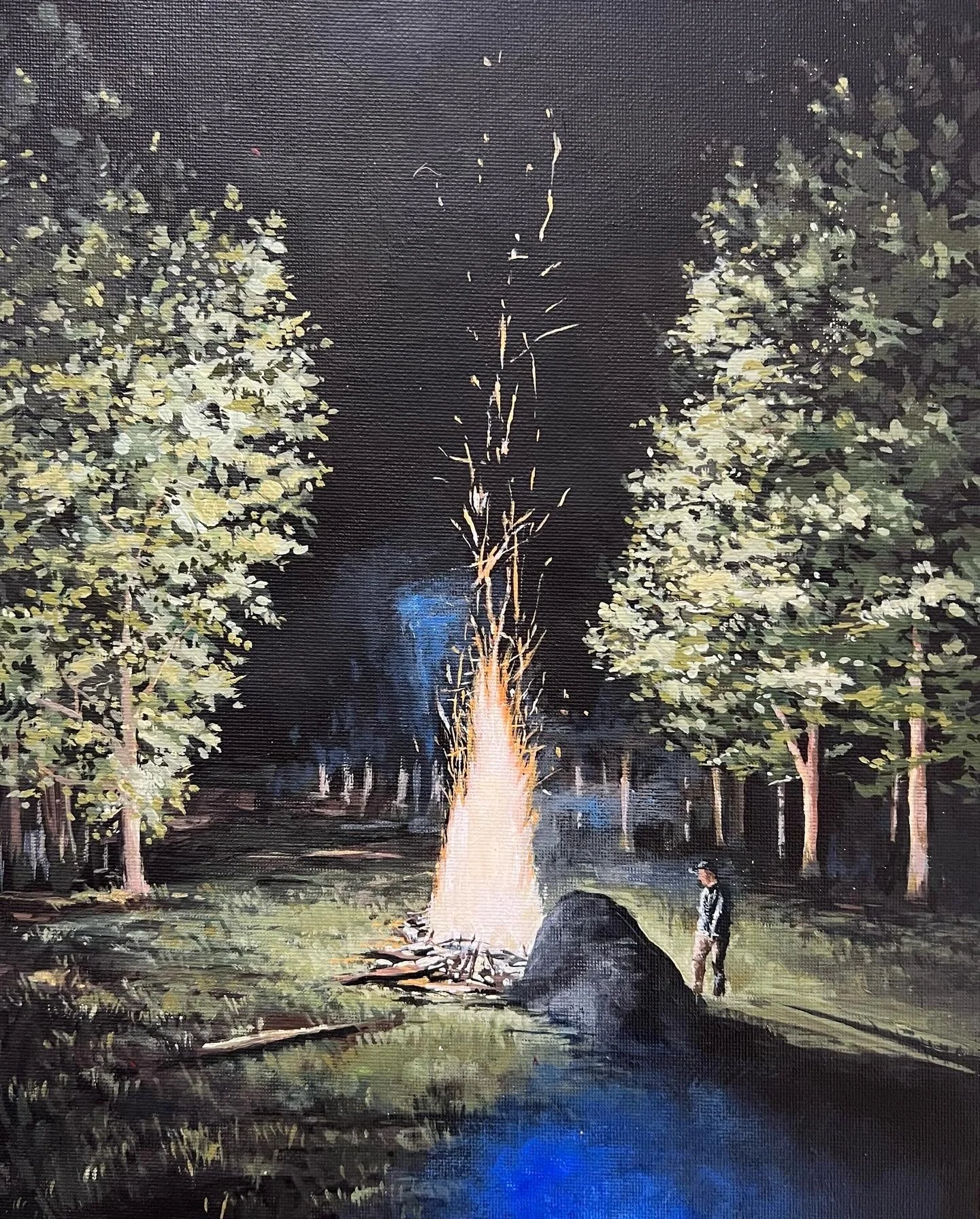 10x16" acrylic on canvas paper. 2023. Gift