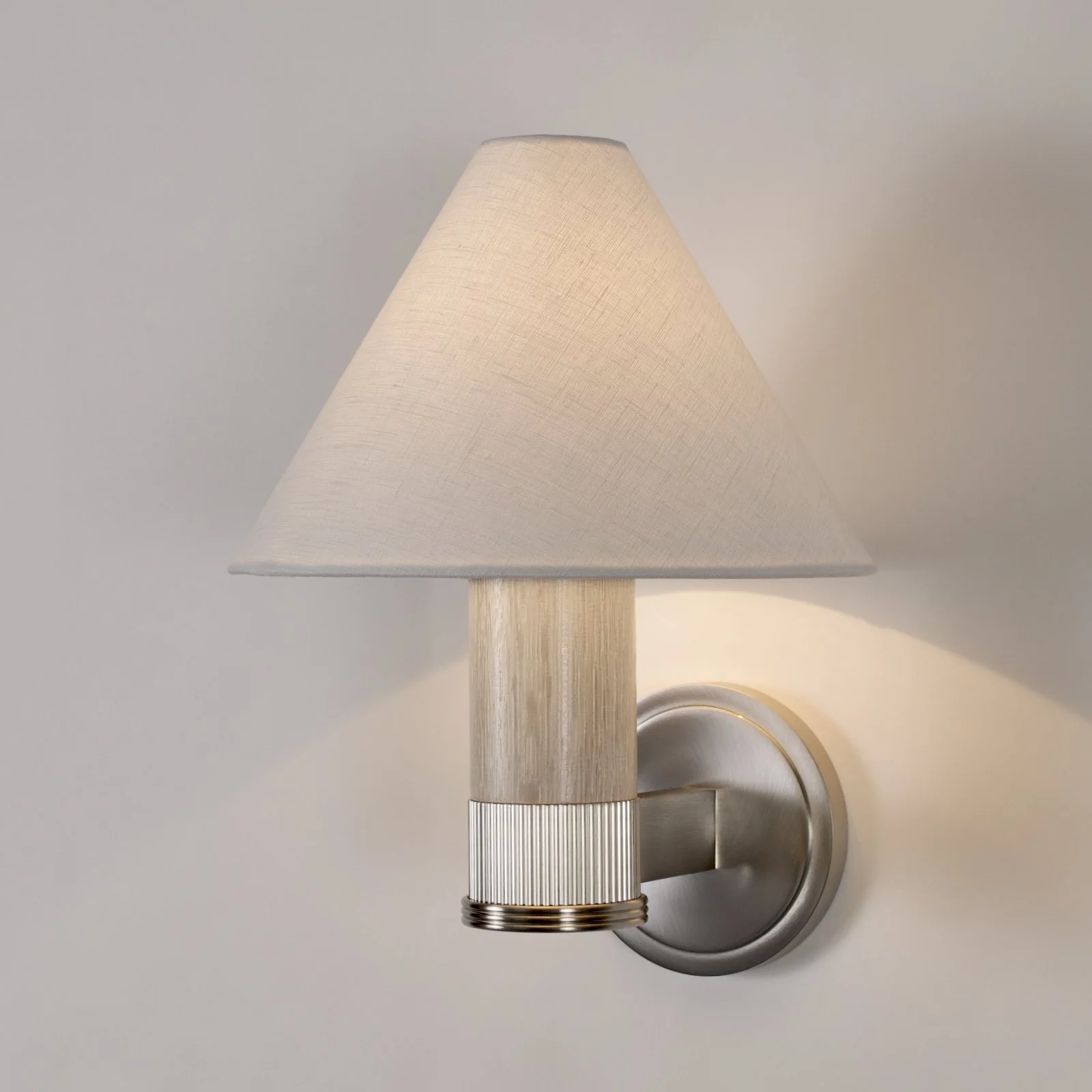 Aldo sconce_Quartzite Oak_Satin Nickel_Oyster linen - 1.jpeg