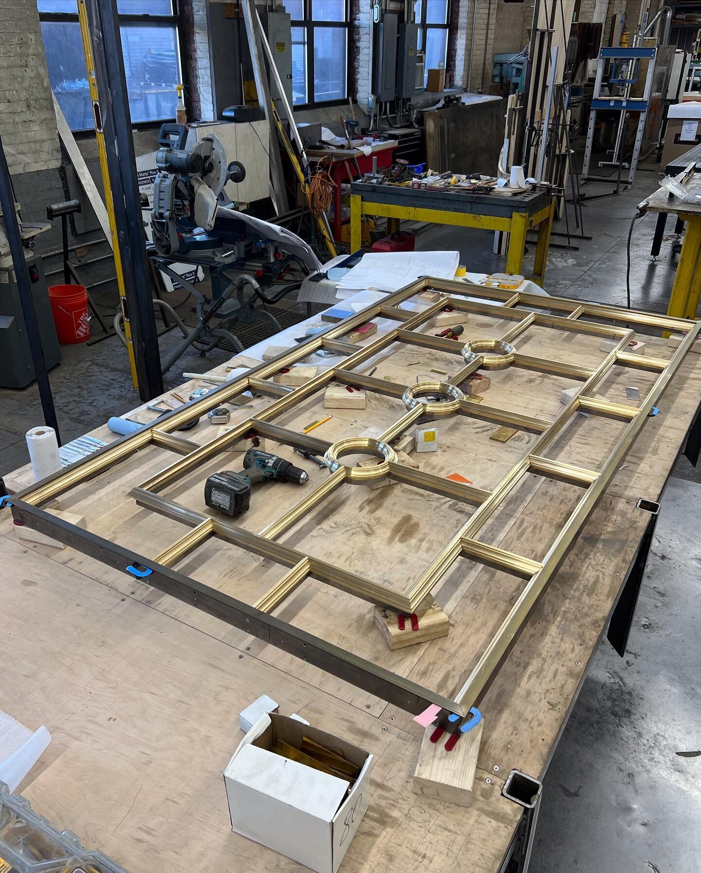 An update on the subframes for the laylight we&rsquo;ve been working on! It will be plated in burnished nickel, and then we&rsquo;re sending our team off to install it at the job site.

#metalframes #burnished #nickel #laylight #metalforming #allinth