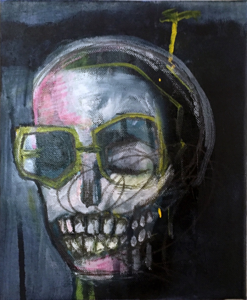 Disappearing Woman 8" x 10" Oil Acrylic Graphite on Canvas $180 Available in my store.