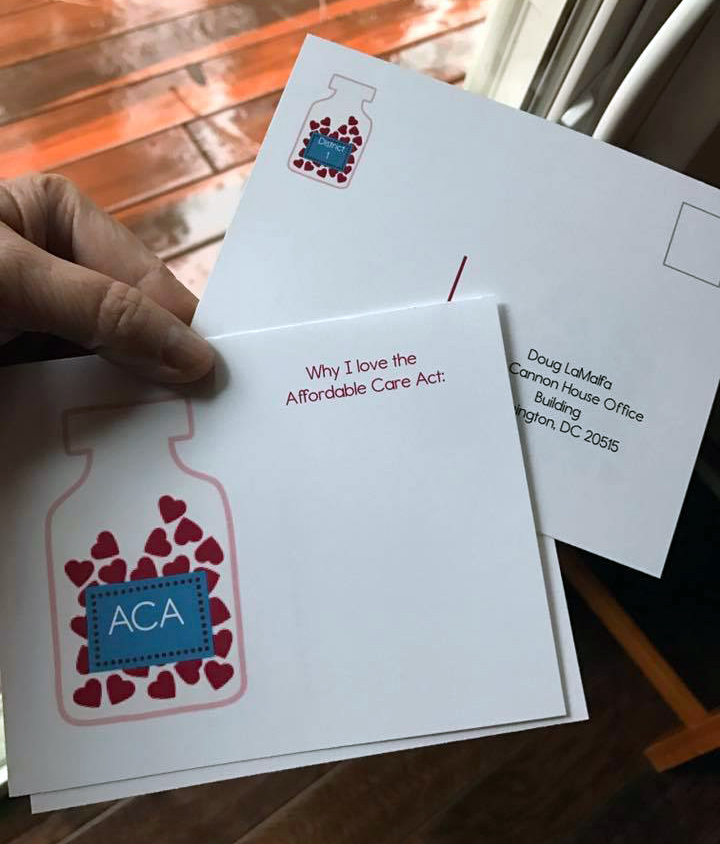 This download includes 2 sides with the back addressed to Doug LaMalfa. Feel free to download and only print the front so you can address your own state representative. 