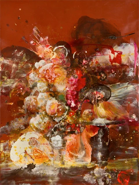 Proserpina (Frenchie), 2012, 40 x 30 inches, oil and beeswax on canvas.