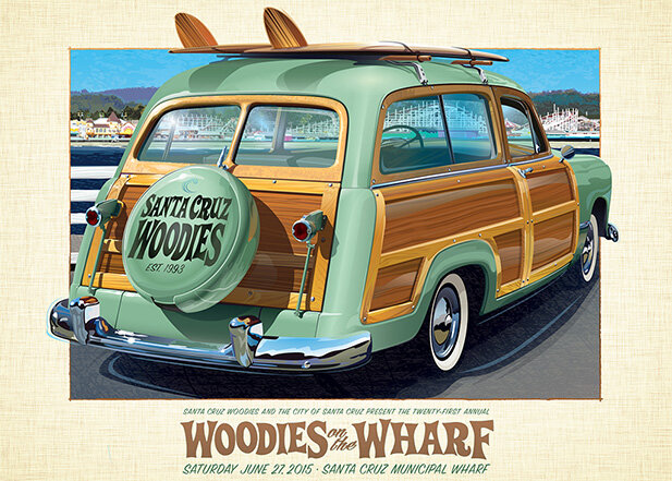 2015 Woodies on the Wharf, Santa Cruz