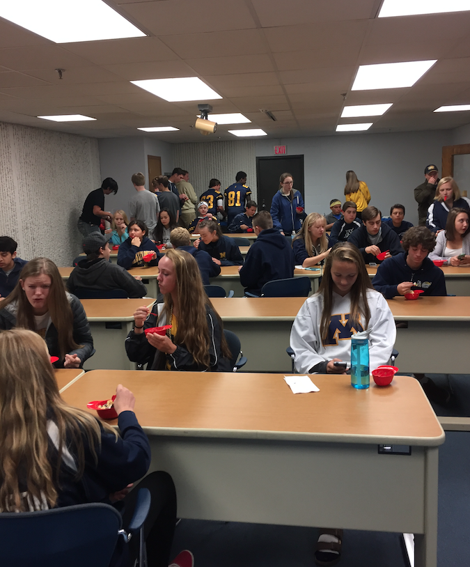 250+ Kids visiting & touring VistaTek and it's TekCenter on MFG Day .