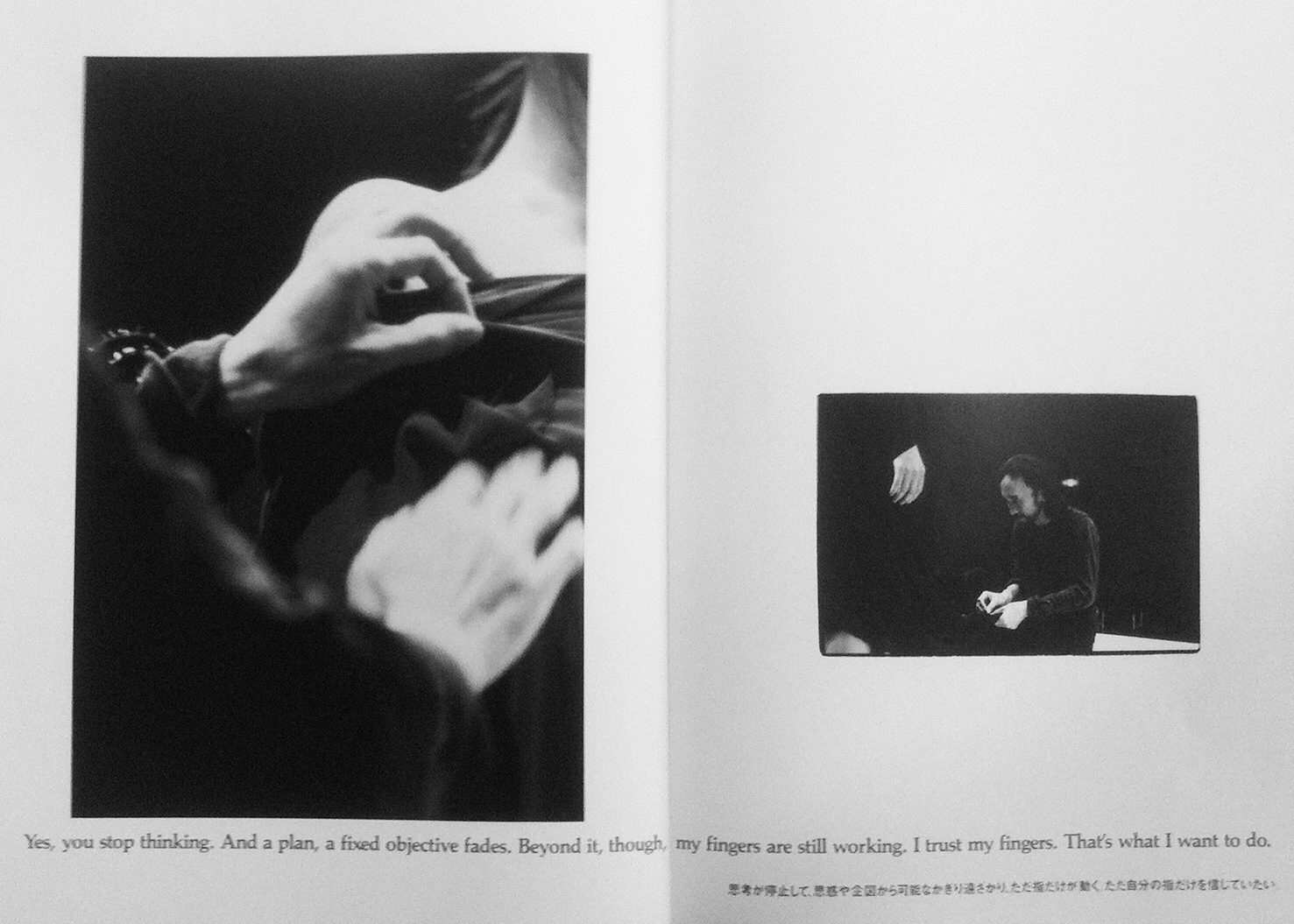  Yohji Yamamoto AW ’91-’92 catalogue. Words, Yohji Yamamoto. Copyright, Yohji Yamamoto.&nbsp;Catalog is held in the Fashion Museum of the Province of Antwerp (MoMu) Archive. Images courtesy MoMu. 