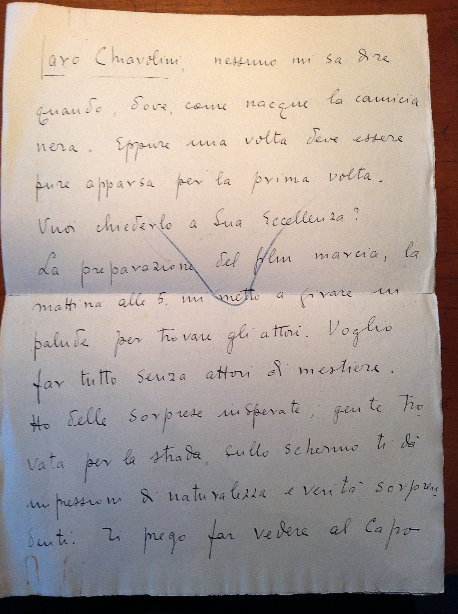  Letter to Alessandro Chiavolini from Giovacchino Forzano. Central Archives of the State, Segreteria Particolare del Duce, Carteggio Riservato, busta 85 Forzano. Property of the author. 