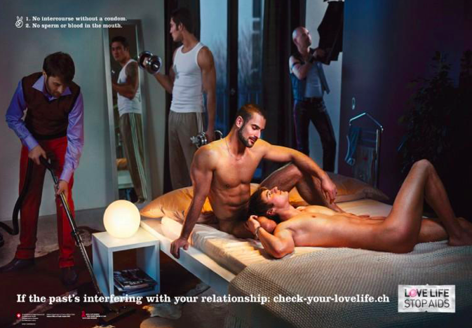  “Check Your Love Life” campaign, Anoush Abrar &amp; Aimée Hoving , 2007. Reproduced with permission from Love Life.    