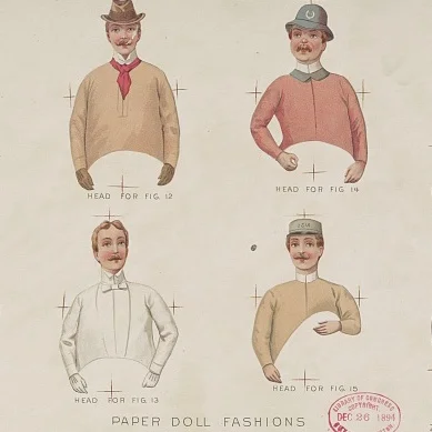 slim fit dress slacks 1910-1920 Pretty Dolls to Dress- Vintage Paper Doll PDF – Wearing History main image 0