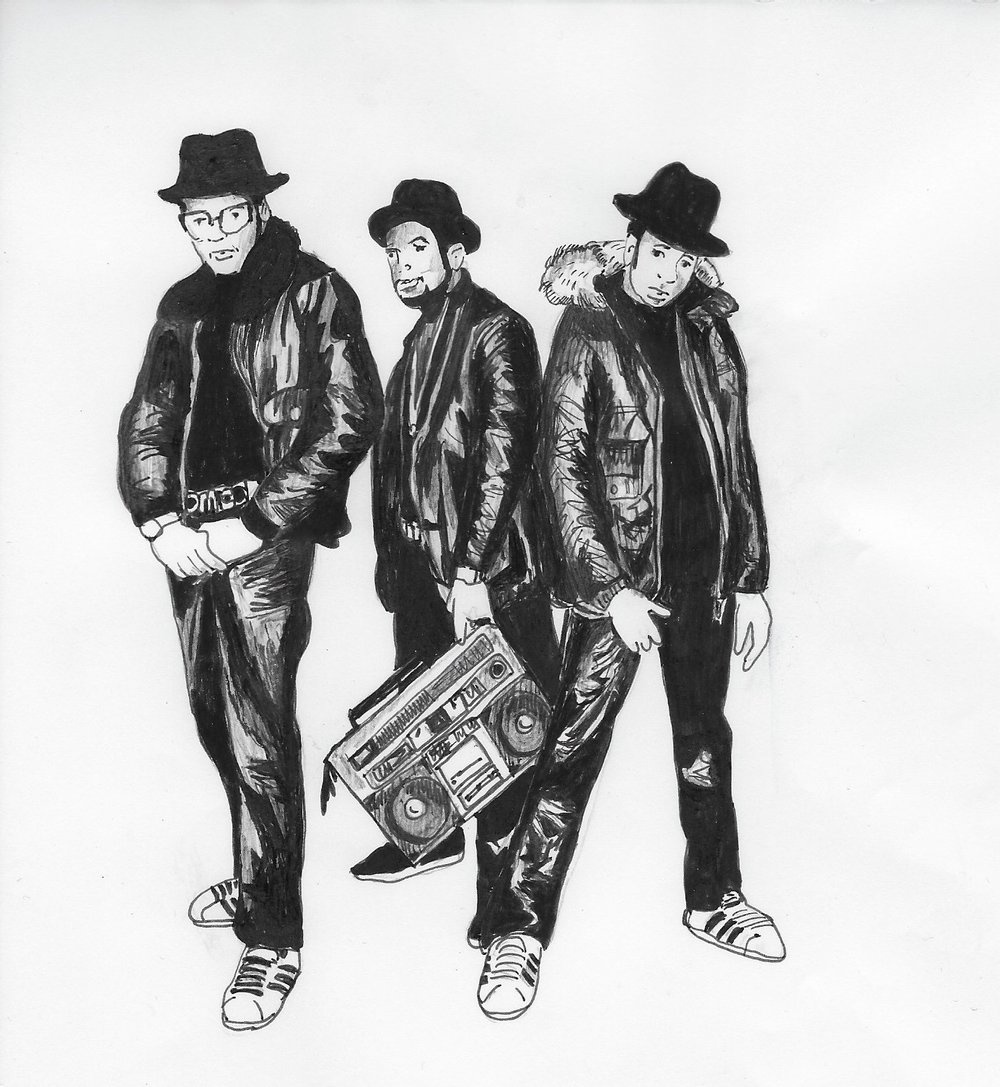  Run D.M.C. Illustration by Catharina Russ. 