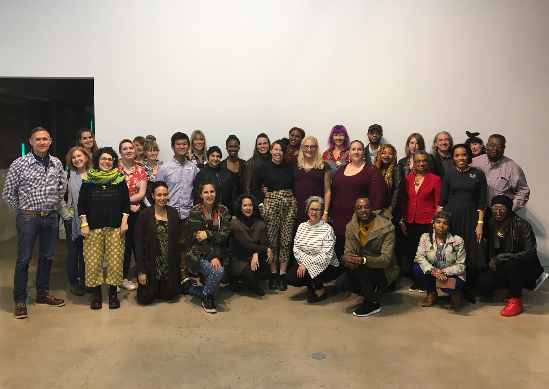  Attendees of the “Fashion &amp; Justice” workshop at The Contemporary Austin, February 2018.   Photo: Kimberly Jenkins    