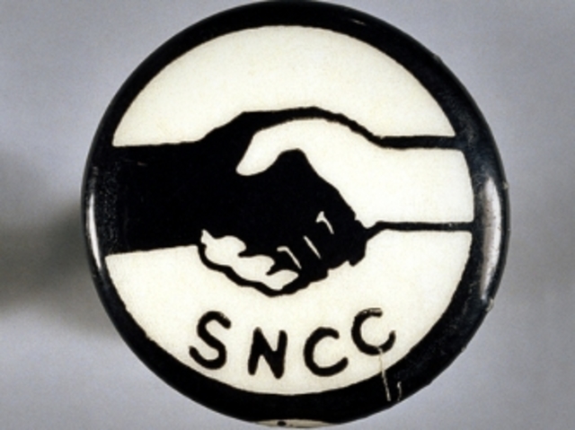  Fig. 4. Student Nonviolent Coordinating Committee Button, circa, 1964. Image courtesy of the author. 