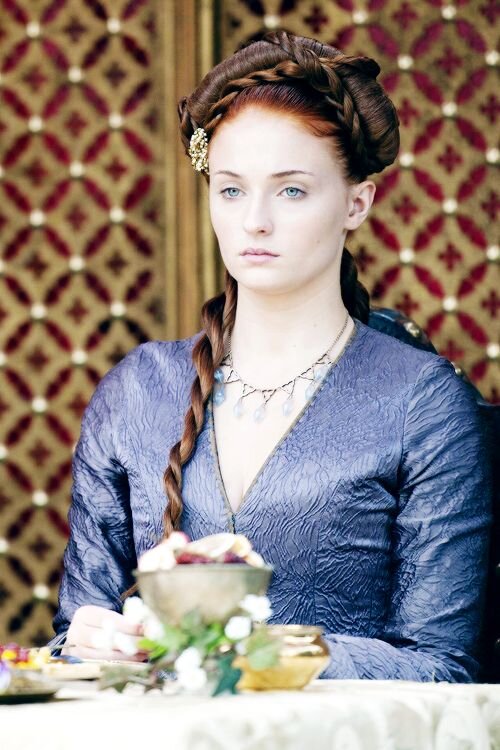  Sansa at ‘The Purple Wedding’ in season four. 
