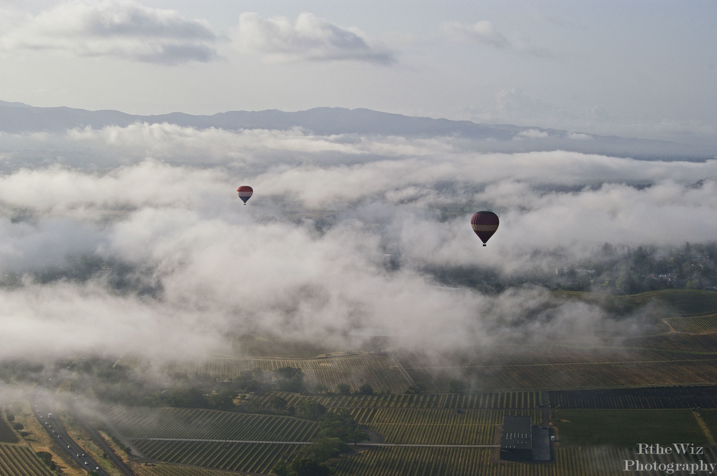 Balloon Ride over Napa Valley, California