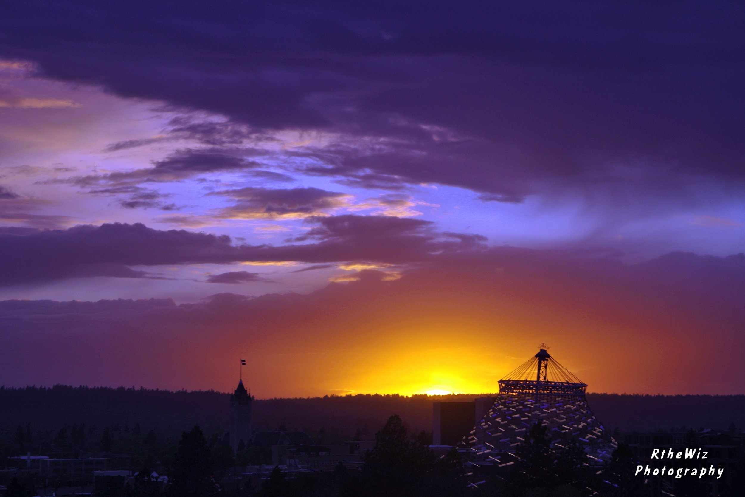 A sunset showing the colors of our world.