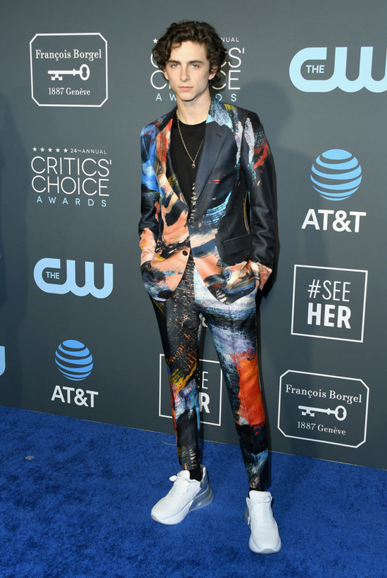 Timothée Chalamet in Alexander McQueen