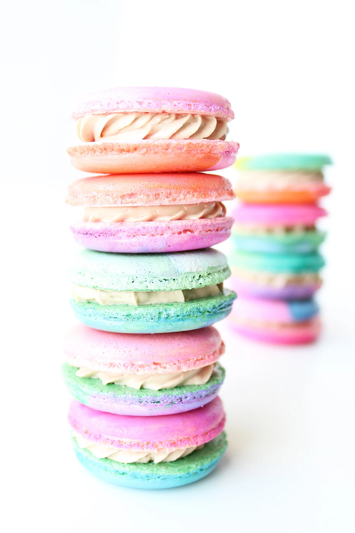 Hand Painted Color Match Macarons 2 Dozen Minimum *Can Mix & Match any 2 styles of Macarons