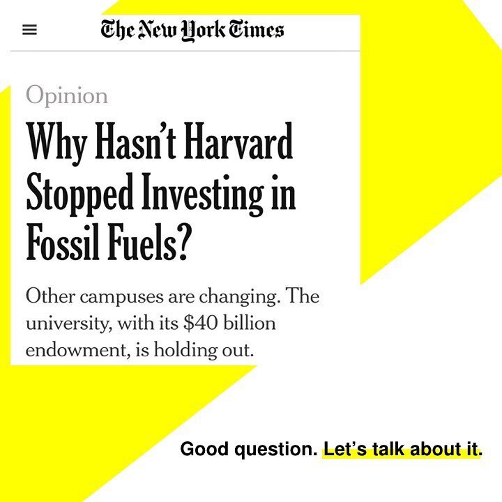 Join us and our Executive Director @johnnyoppermann for a virtual town hall to talk about divesting @Harvard and other large institutions from fossil fuels.  @harvardforward is running candidates for the University's Board of Overseers who support di