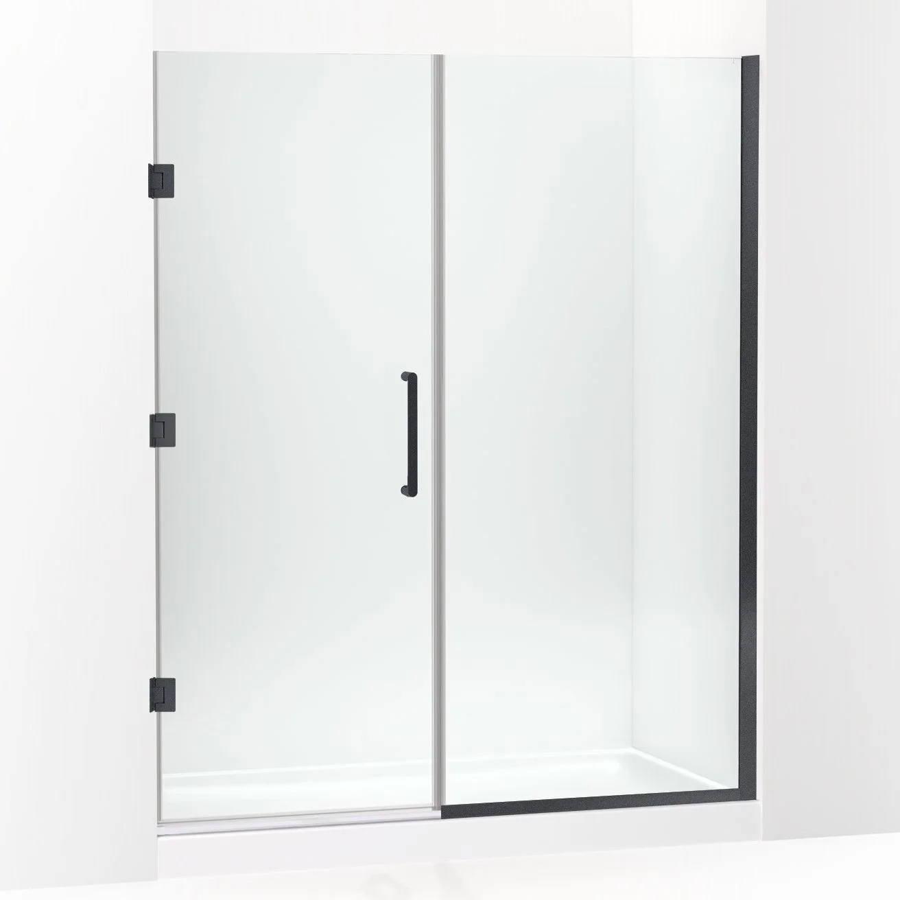 Mega Divisions shower door hinged with panel-black.jpg