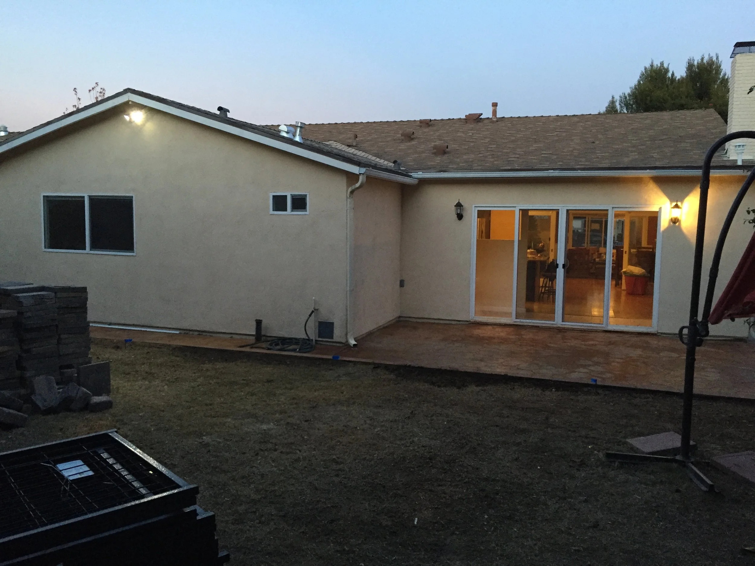 Master room addition 