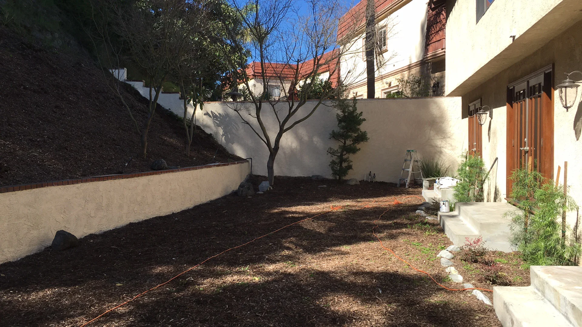 stucco work and paint job done