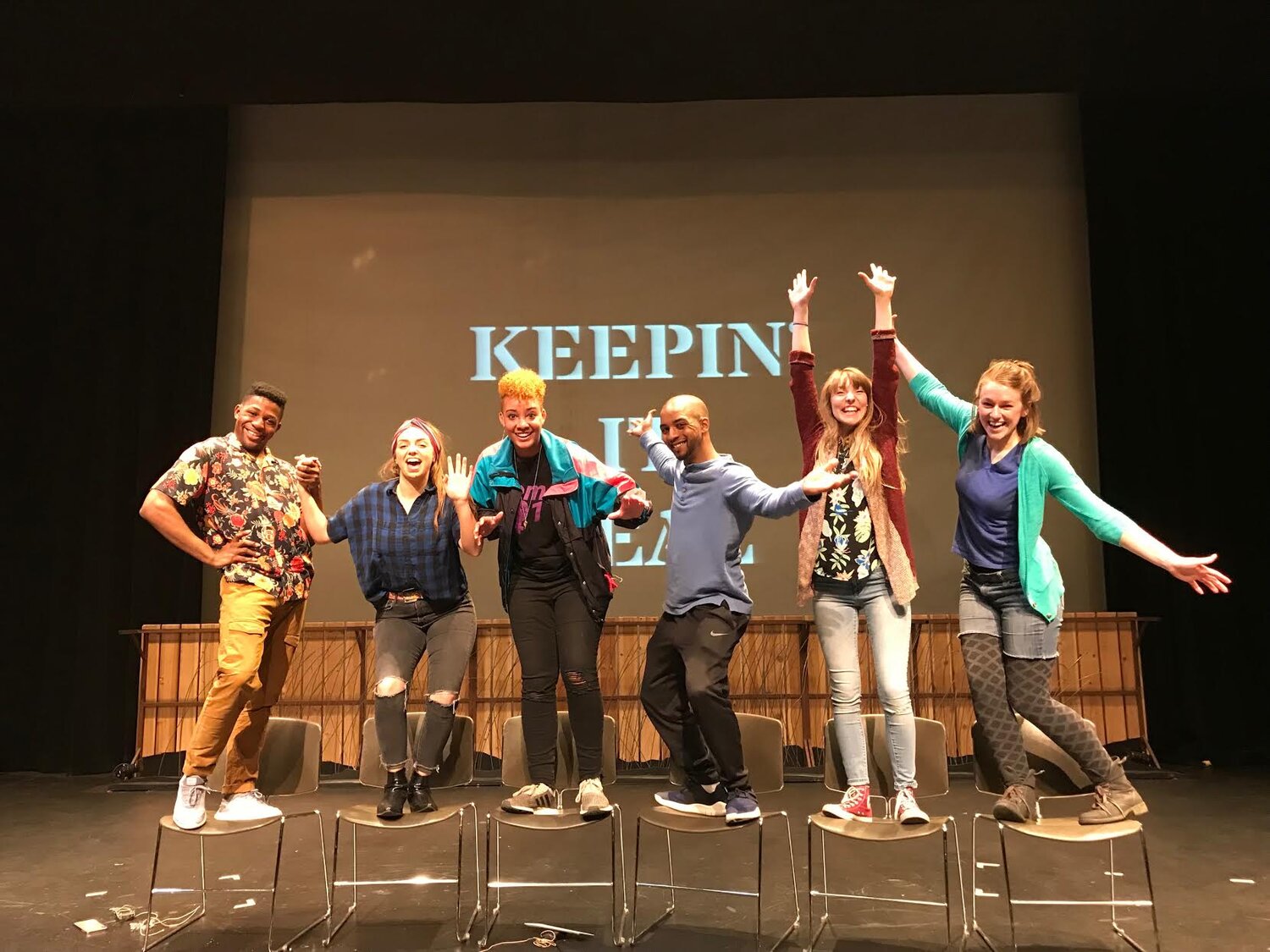 The cast of KEEPIN' IT REAL