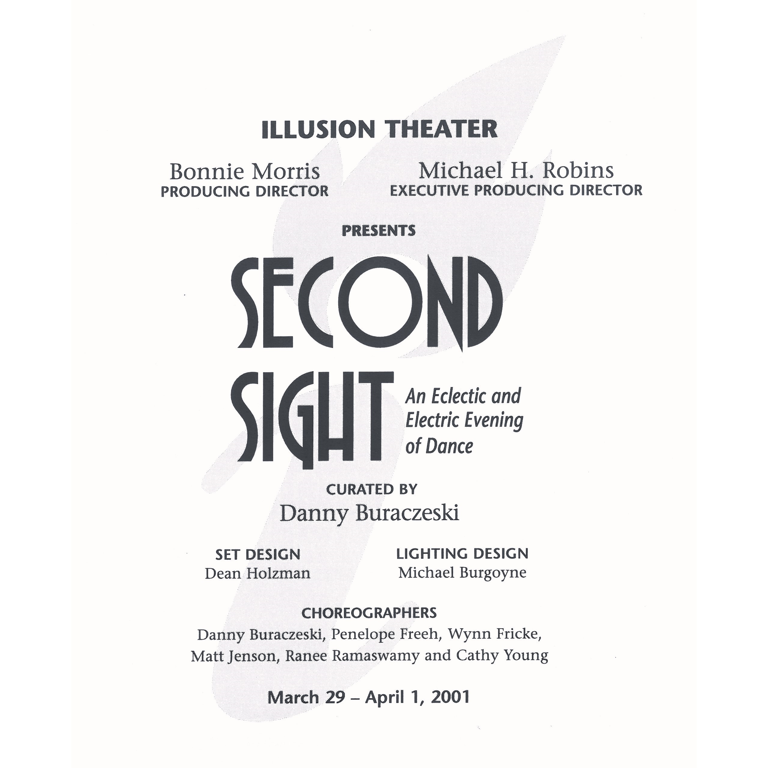 2001 - Second Sight, An Eclectic and Electric Evening of Dance