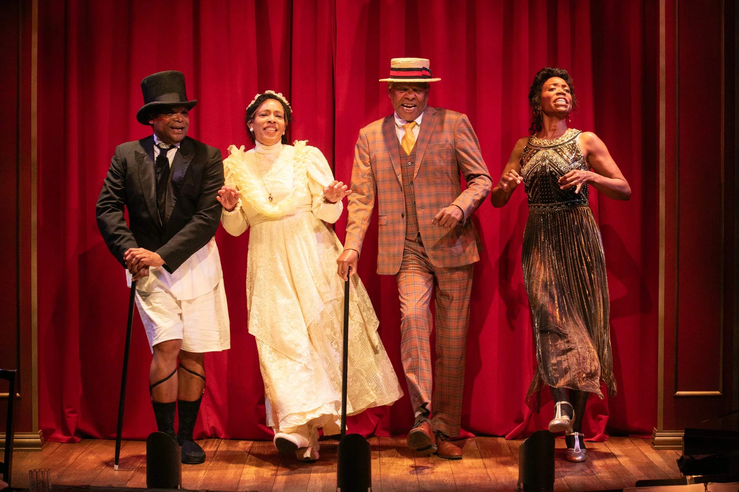 Shawn Hamilton, Monica Scott, Denise Spears, and Regina Williams in Carlyle Brown's Nobody, No Time