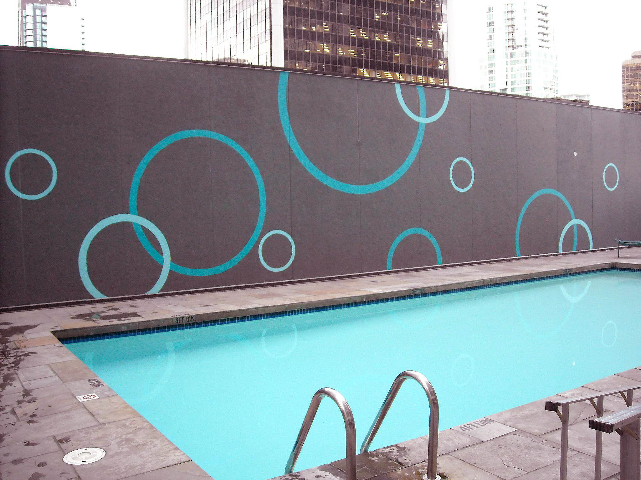 Sign painting - Mural painting - @HyattRegency - www.signmeupdesigns.ca - Vancouver Sign shop