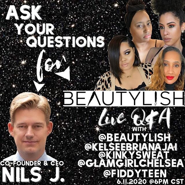 Hi frenzzz!
I don&rsquo;t know if you tuned into my chat with @htownmommymakeupartist from @chantecaille , but we&rsquo;re keeping the momentum going on! On Thursday, 6/11/20 at 6pm CST, we are all going live with the Co-Founder &amp; CEO of Beautyli