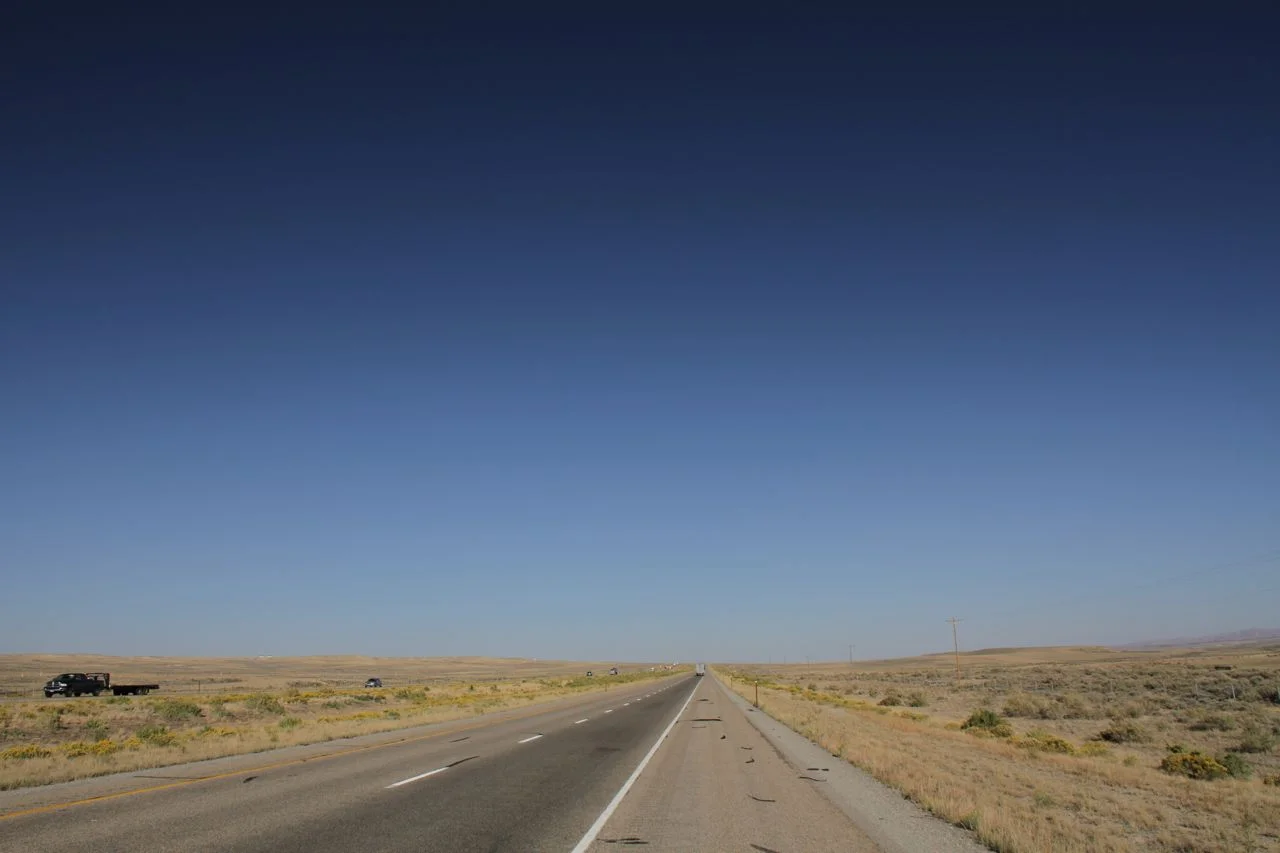 A Very Sparse Drive Through Wyoming