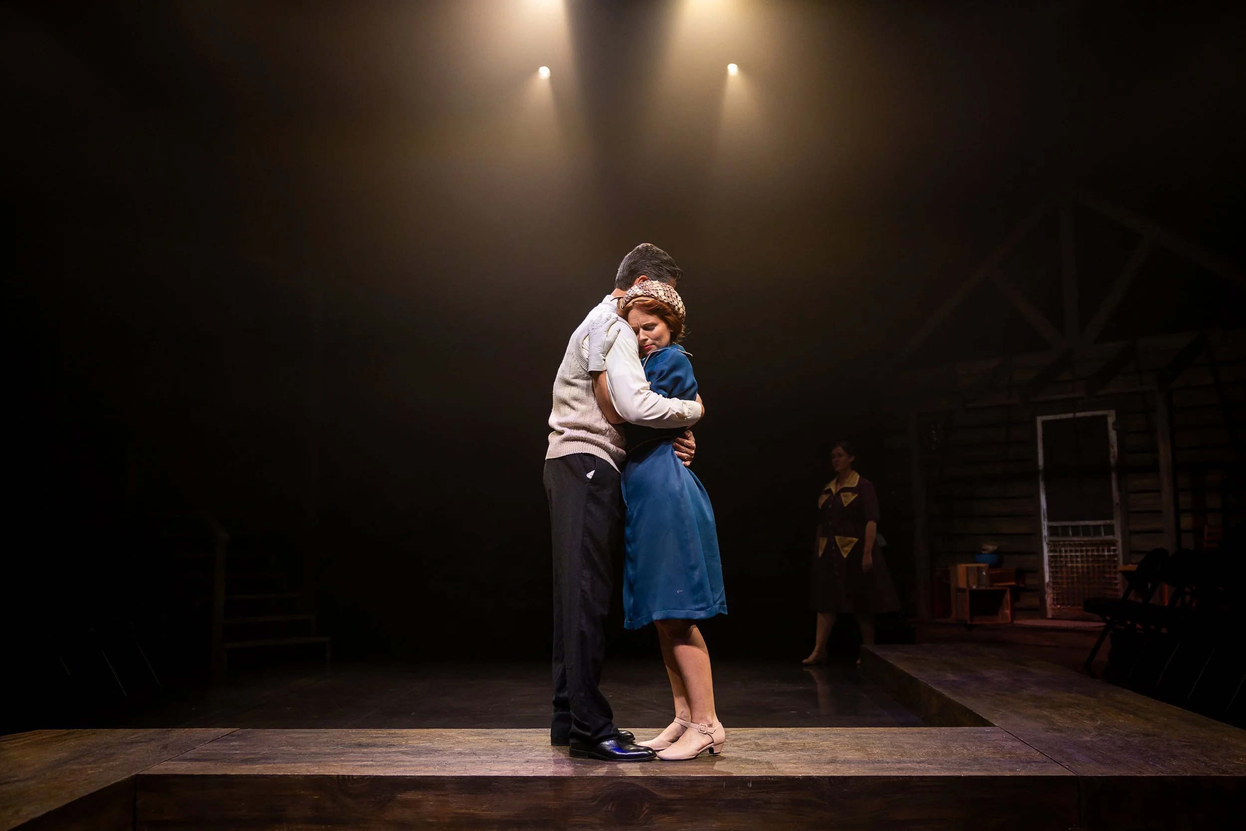 Daddy Murphy and Alice embrace