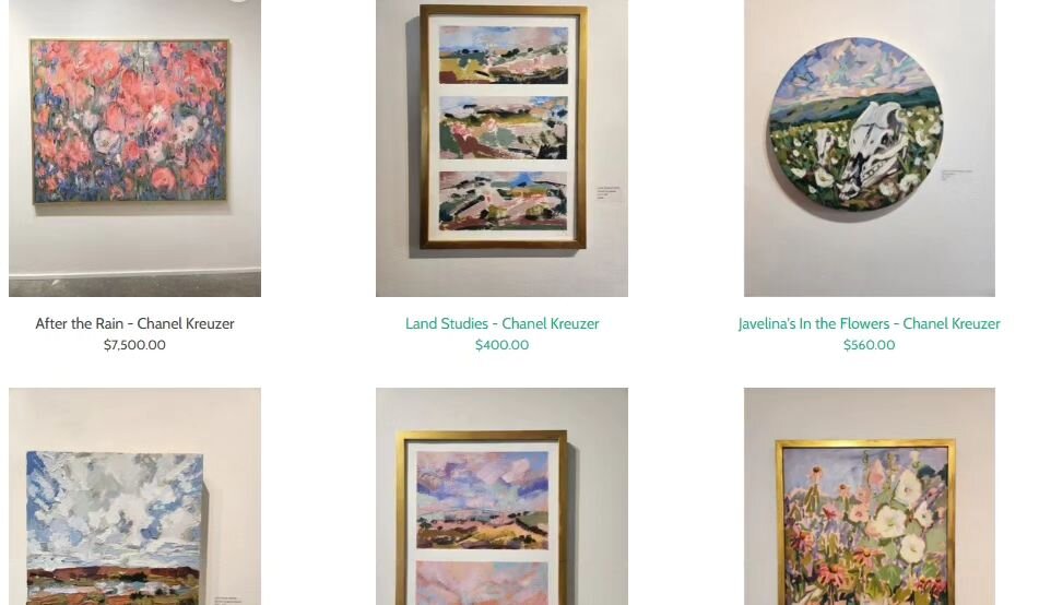 Our online store is up! 
Linktree in bio
If you can't make it in person to our current beautiful show &quot;Yo Soy la Tierra&quot; from @chanelkreuzer_art ,
all of the pieces still available are now on our online store!