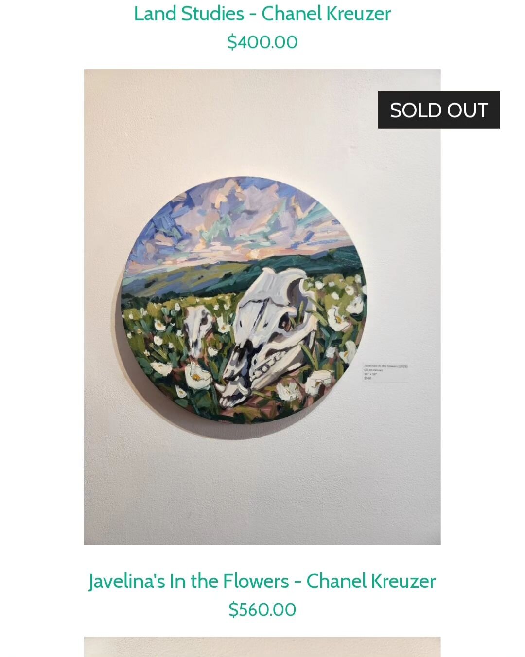 There's still time to check out &quot;Yo Soy la Tierra&quot; in person or in our online store. Don't sleep on it though! Plenty of amazing pieces still available from up and coming artist @chanelkreuzer_art
Up through April 30
Mon-Sat 12-5