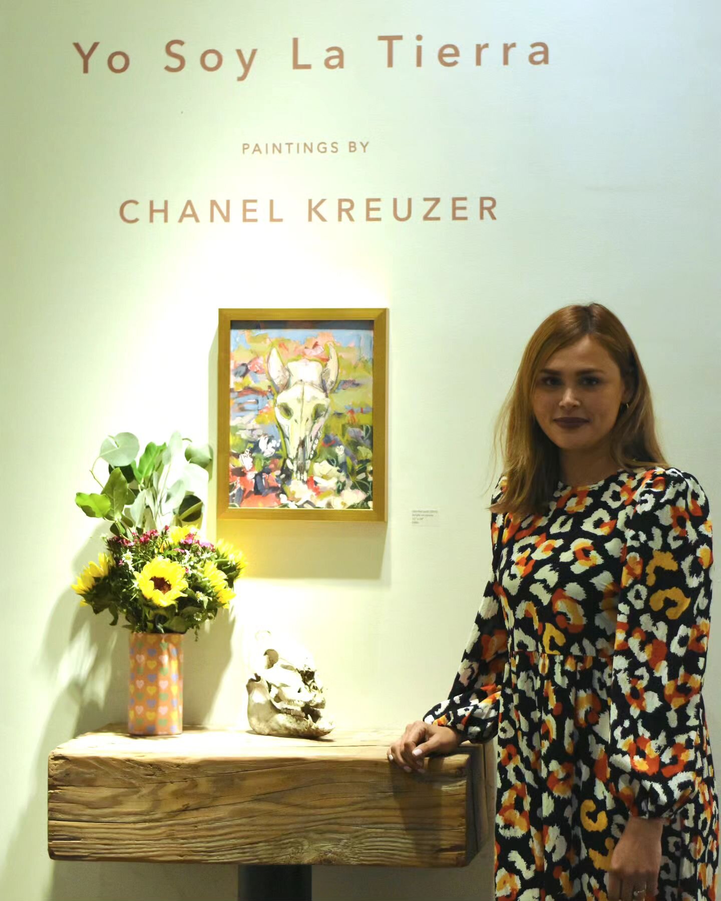 Tomorrow from 12-5 
Meet and greet with artist @chanelkreuzer_art 
It's your last chance to experience  her beautiful show &quot;Yo Soy la Tierra&quot; in person!
Come celebrate and support some local art with us!