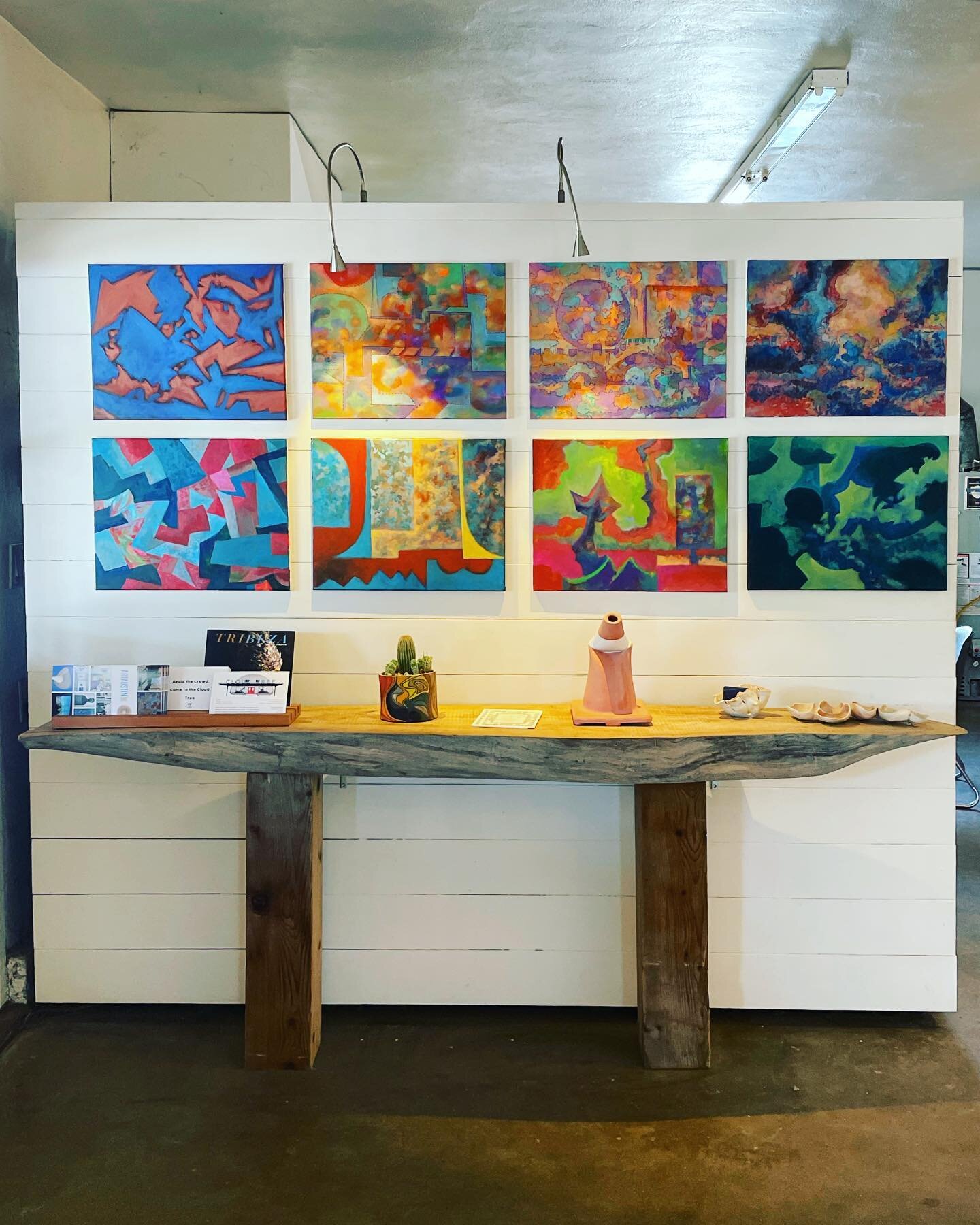 Don&rsquo;t miss a chance to visit with the amazing Phillip Trussel tonight 5/20 from 7-10. He is very special Austin artist and it&rsquo;s an honor to show 54 works by this prolific creative force ✨