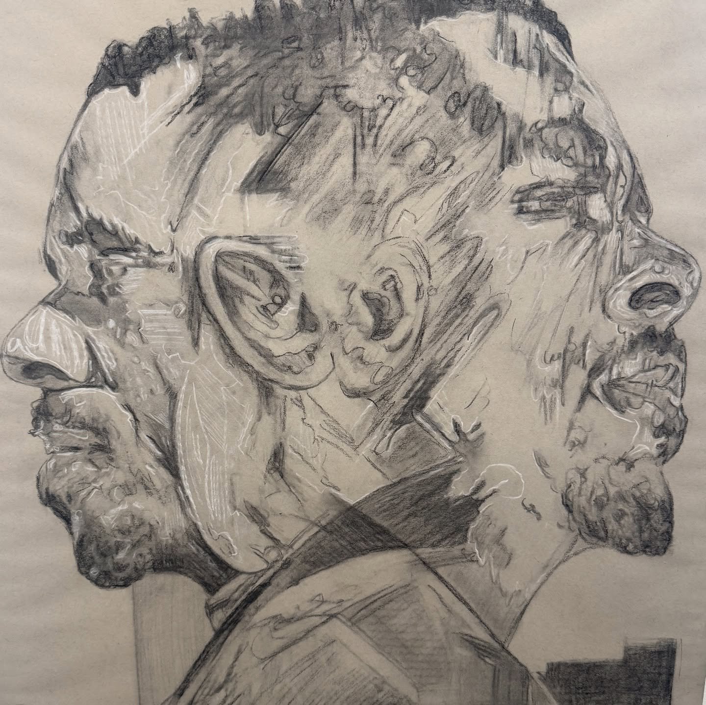 Vis-&agrave;-Vis
Works by @angeliqueferrao 

Reception: Saturday, February 7 (next Saturday!)
7:00 to 10:00 PM.
On view: Now - February 28

Pictured: 3 of 11 Studies

1. Ya&rsquo;ke
2. Brandon
3. Roger

Charcoal on paper.

#austinart #austinartist #a