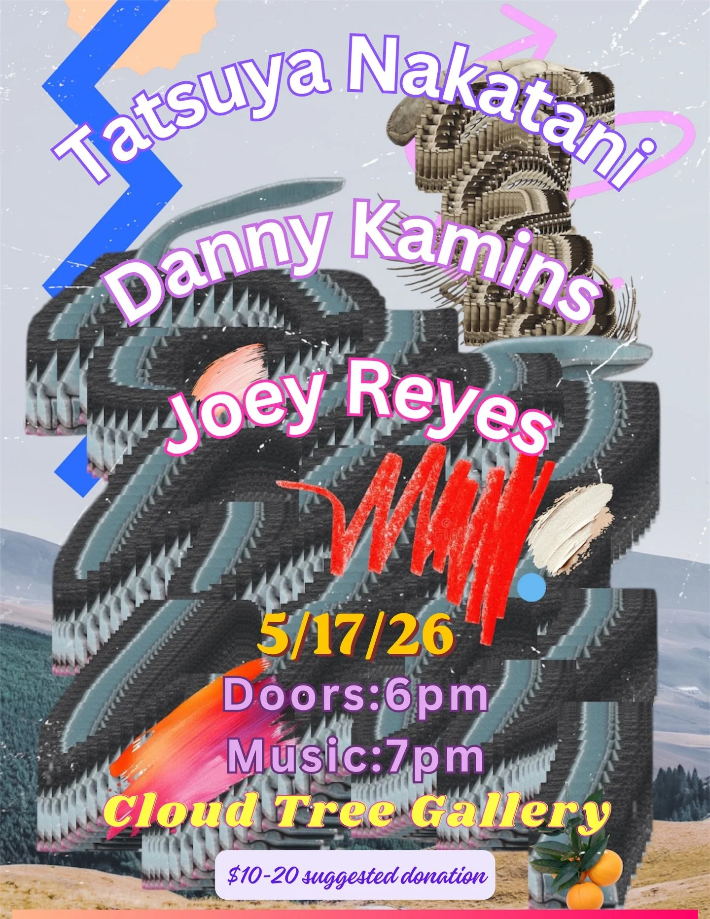 JOIN US FOR A NIGHT OF JAZZ ON SUNDAY MAY 17th

Performing artists:
@nakatanitatsuya 
@dannykamins
@joereyesmusic 

Tatsuya Nakatani is an avant-garde percussionist, composer, and artist of sound. Known for his large ensamble project, the Nakatani Go