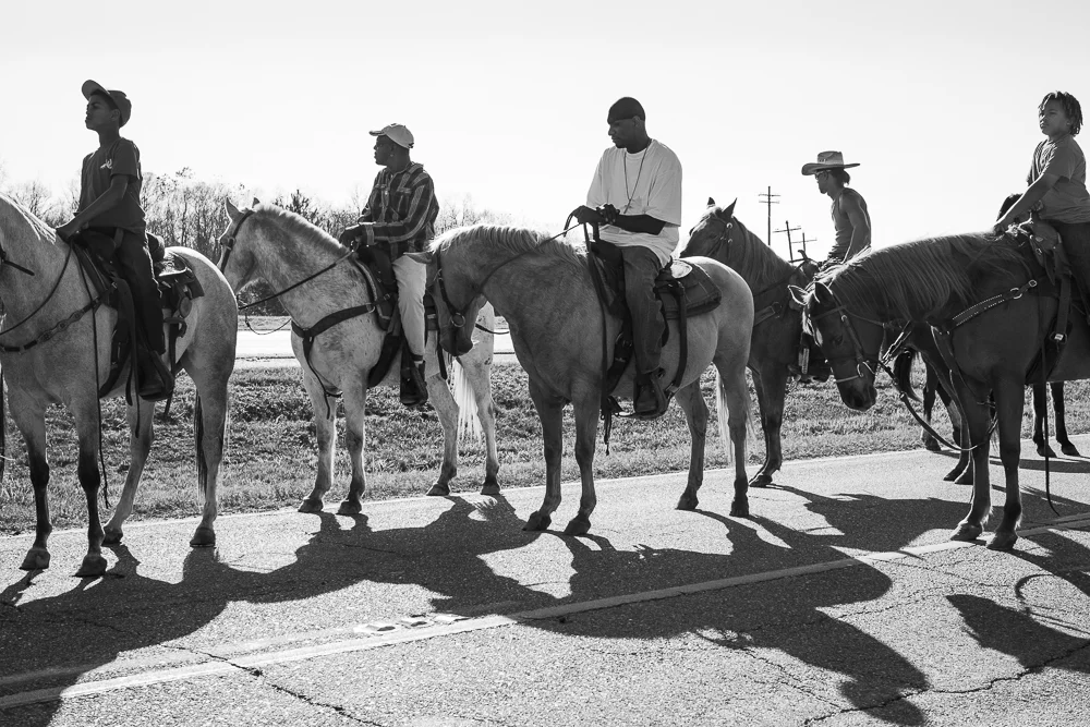 Jeremiah Ariaz, "Silhouetted Riders"