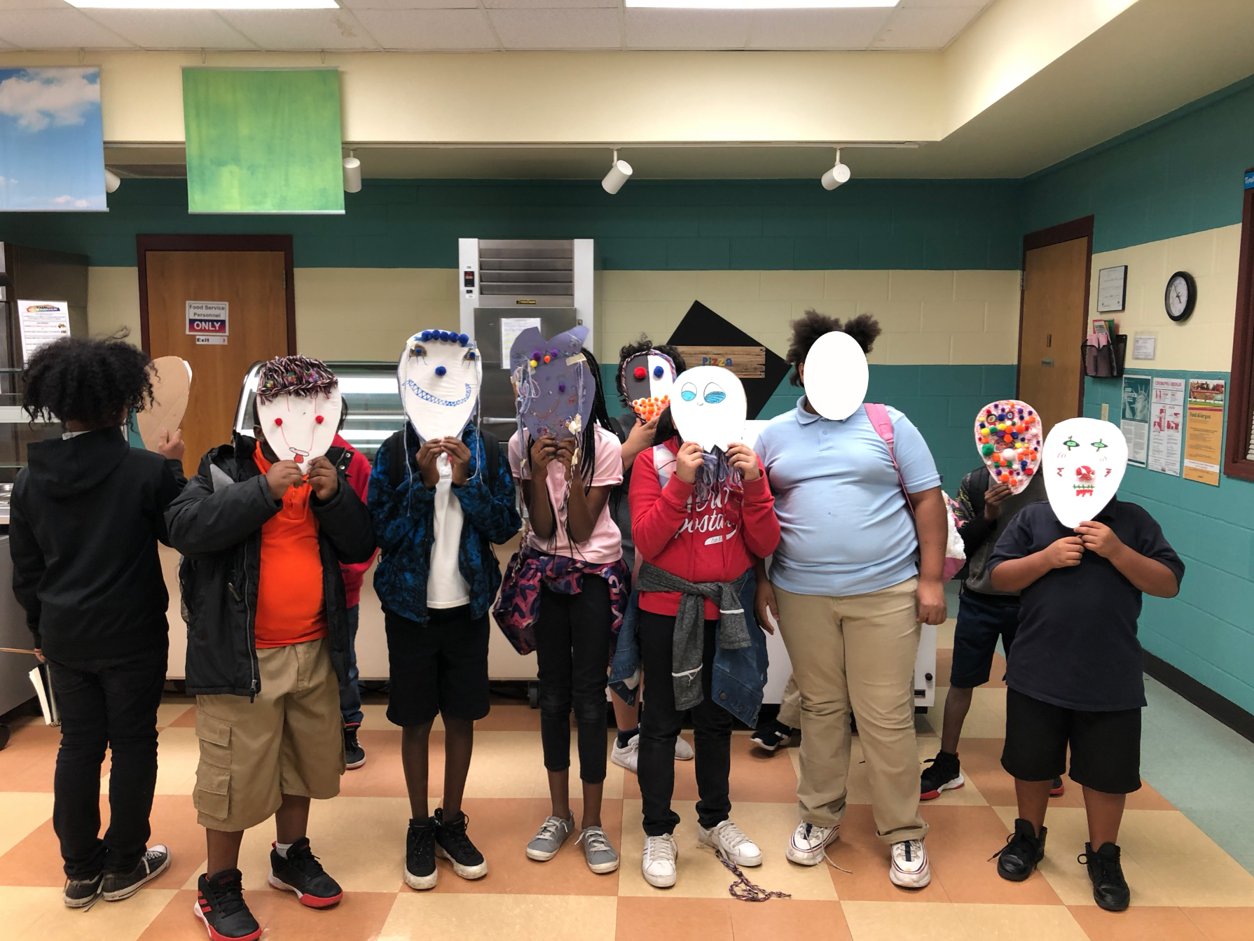 Masks made by 4th & 5th Graders