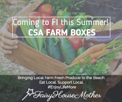 Visit the SHOP to learn more about FI Farm Boxes and sign up for your farm share today. #farmtobeach