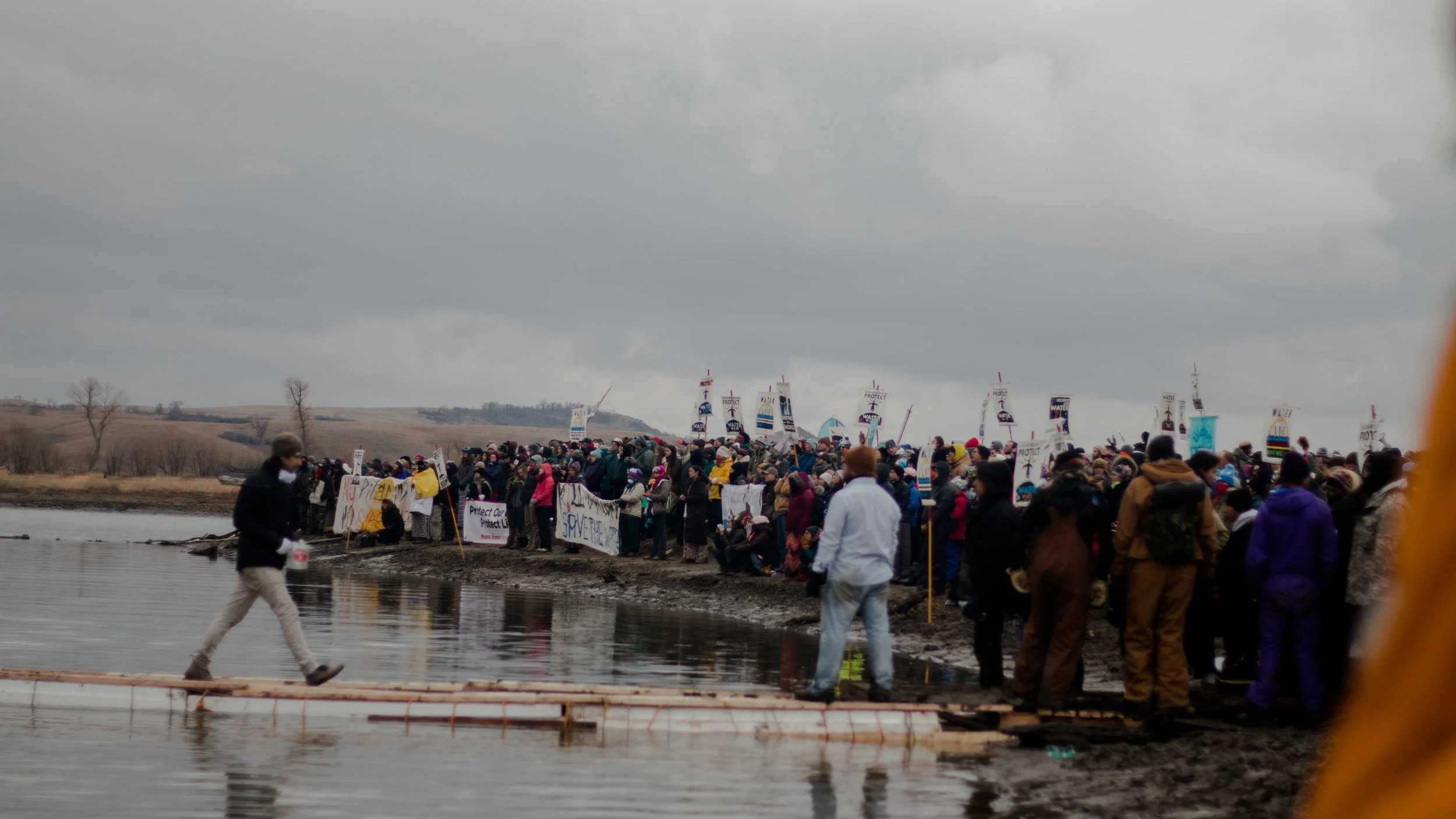 action on front lines at her base of Turtle Island