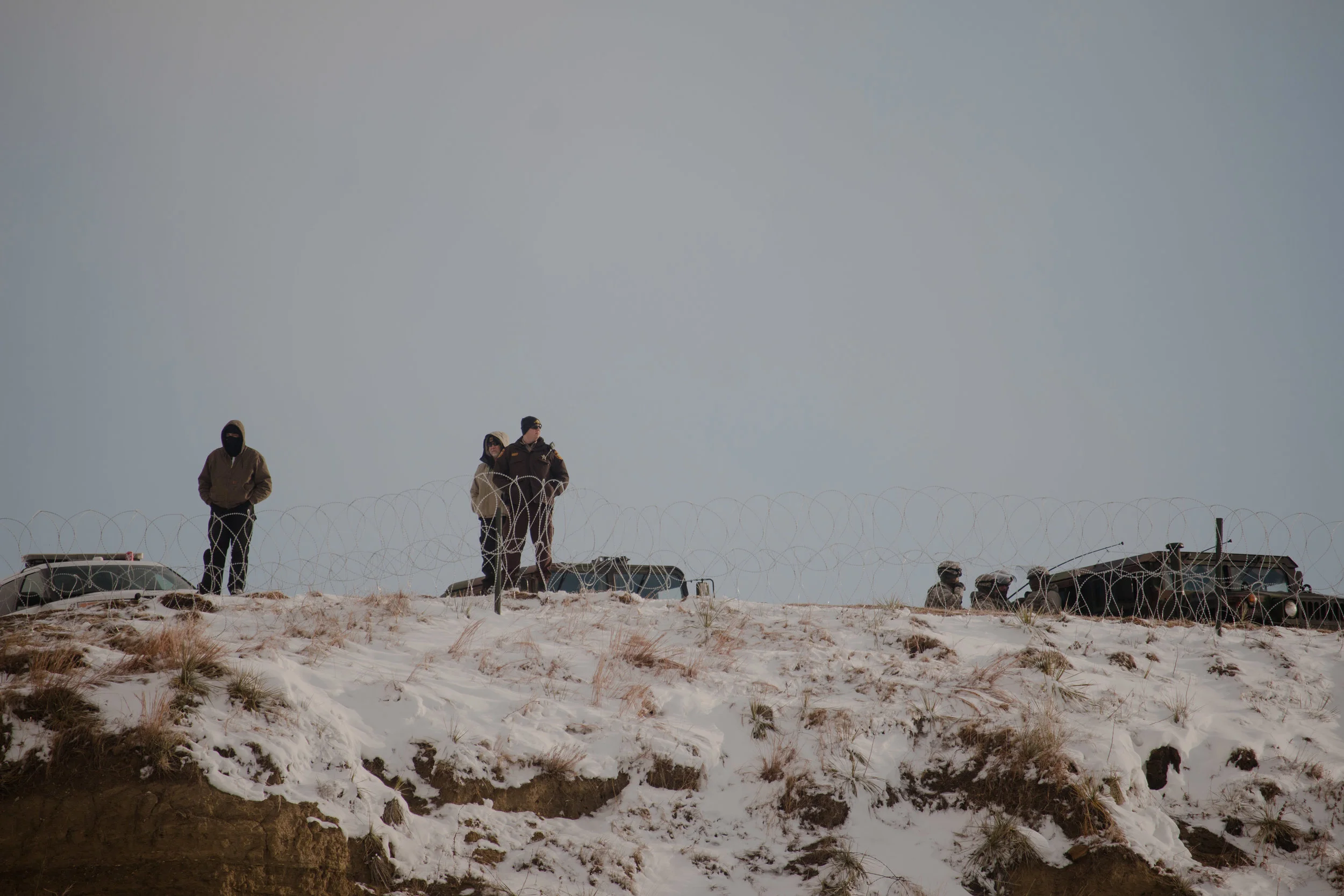 police on top of Turtle Island