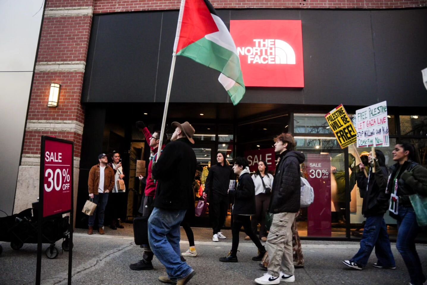 Yesterday.24.23, @pslspokane &amp; @psl_yakimatri hosted a rally and boycott in solidarity with Palestine in downtown Spokane, Washington.

The event was called &quot; Shut it Down for Palestine,&quot; a cry to say today, Black Friday, we will not al