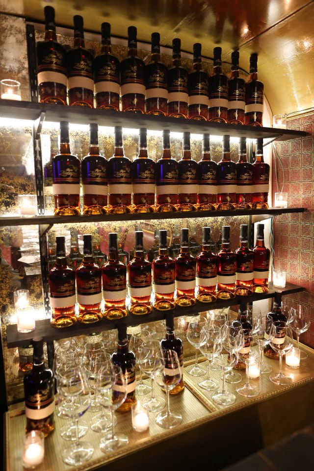 Zacapa Rum Bar wall upstairs