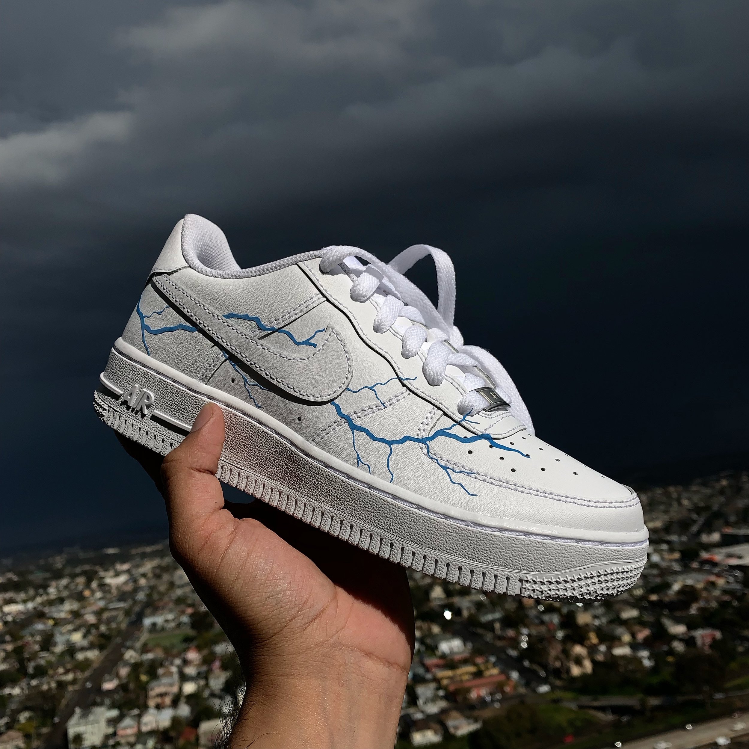 air force ones with lightning