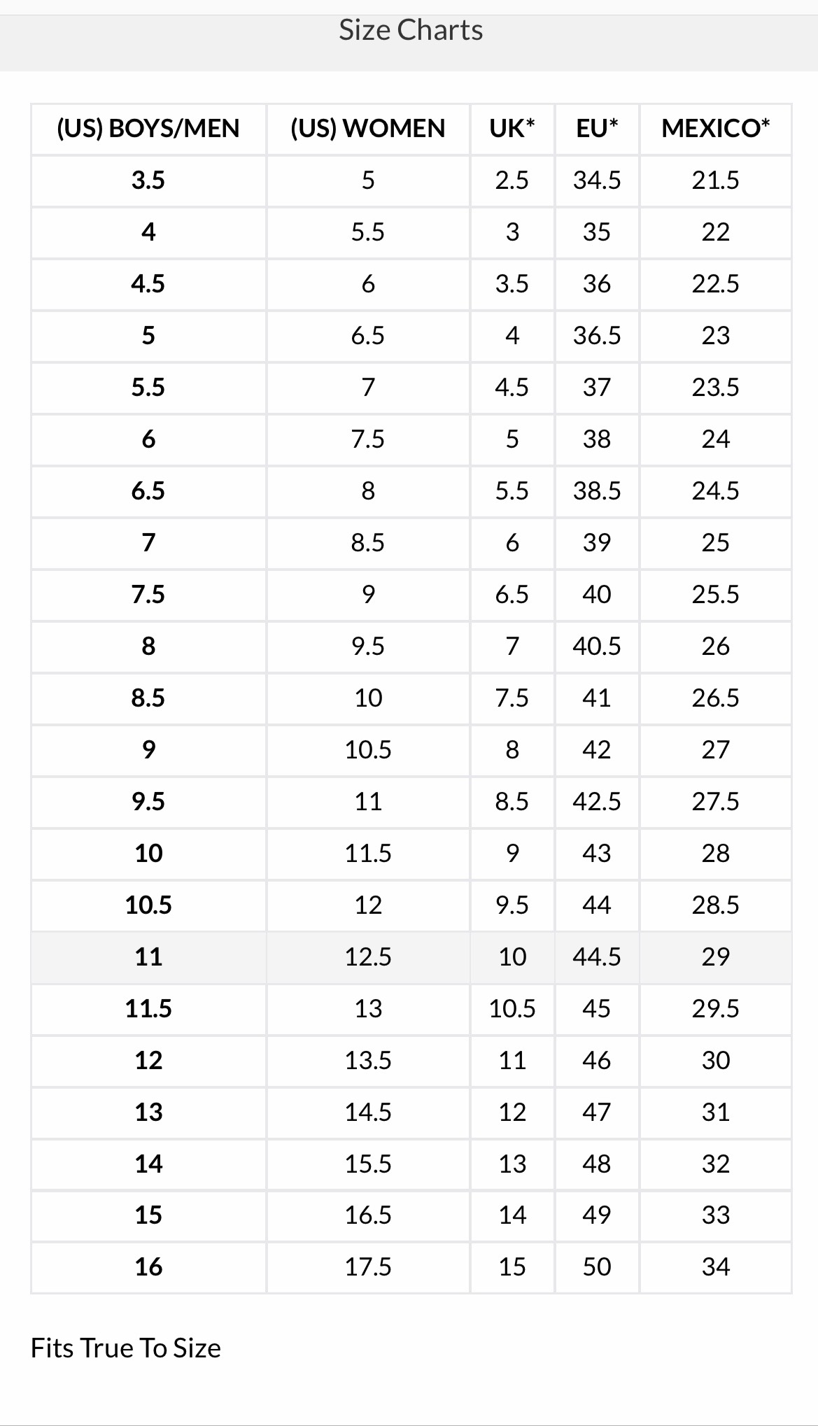 air force one sizing