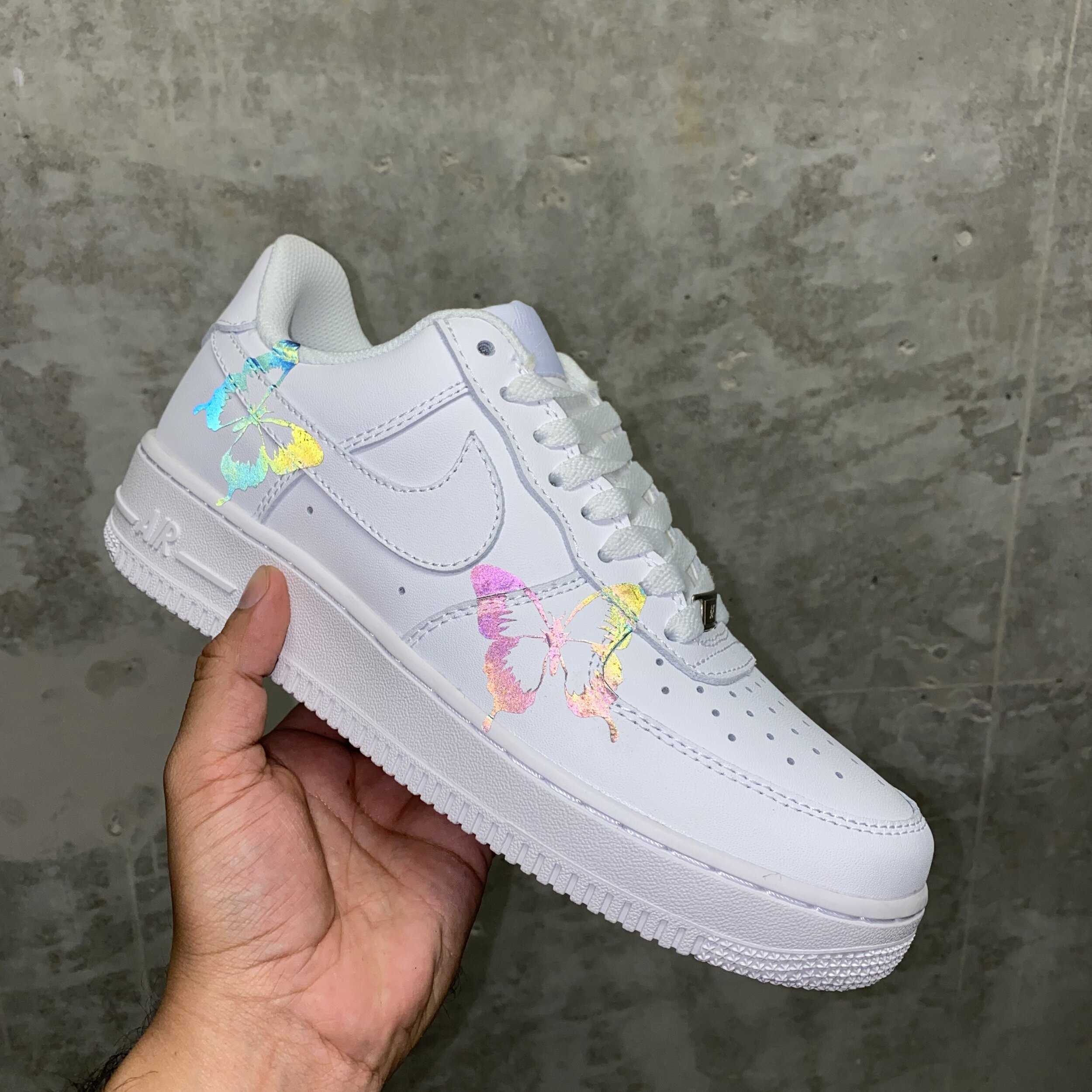 White rainbow Butterfly Air Force 1 