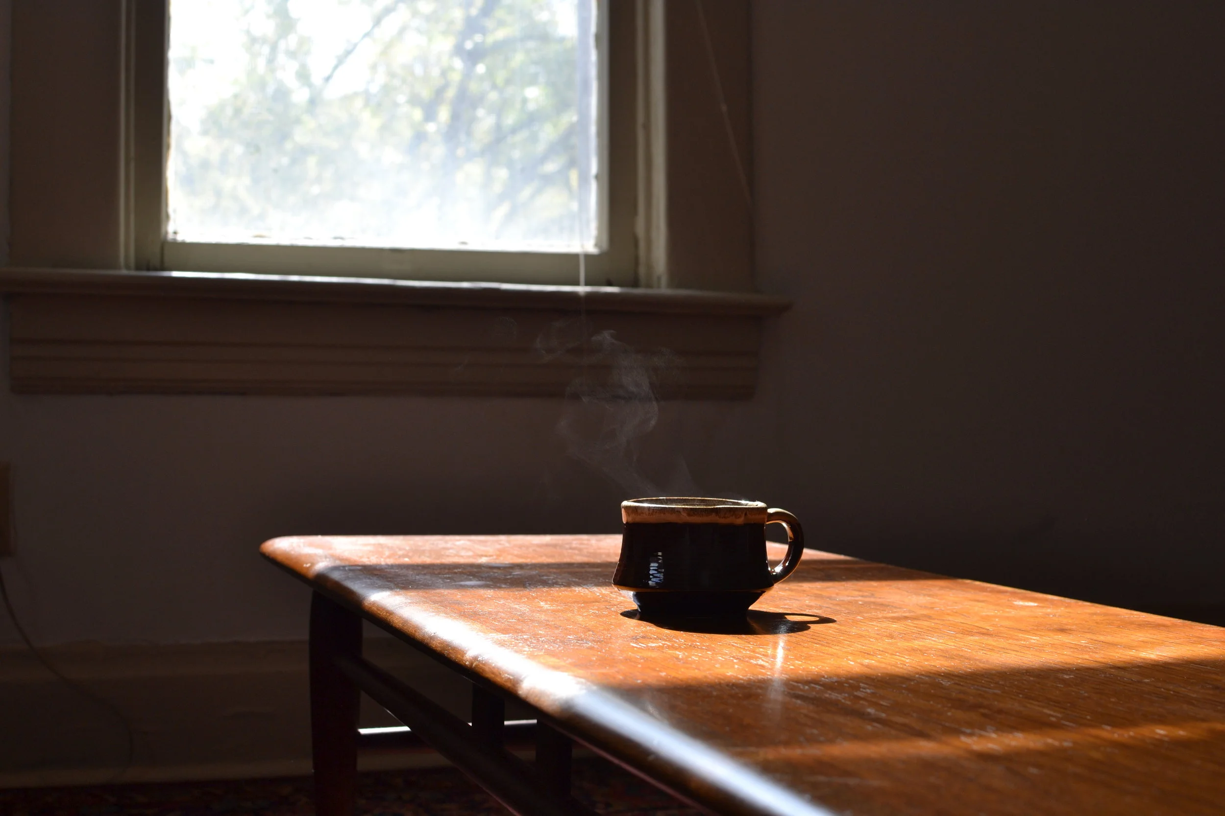 This coffee appears to be hot. I would prefer to drink this coffee.